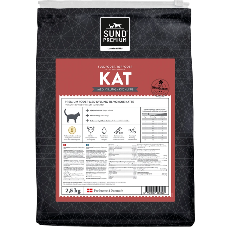 SUND PREMIUM Kat Kylling barība pieaugušiem kaķiem 